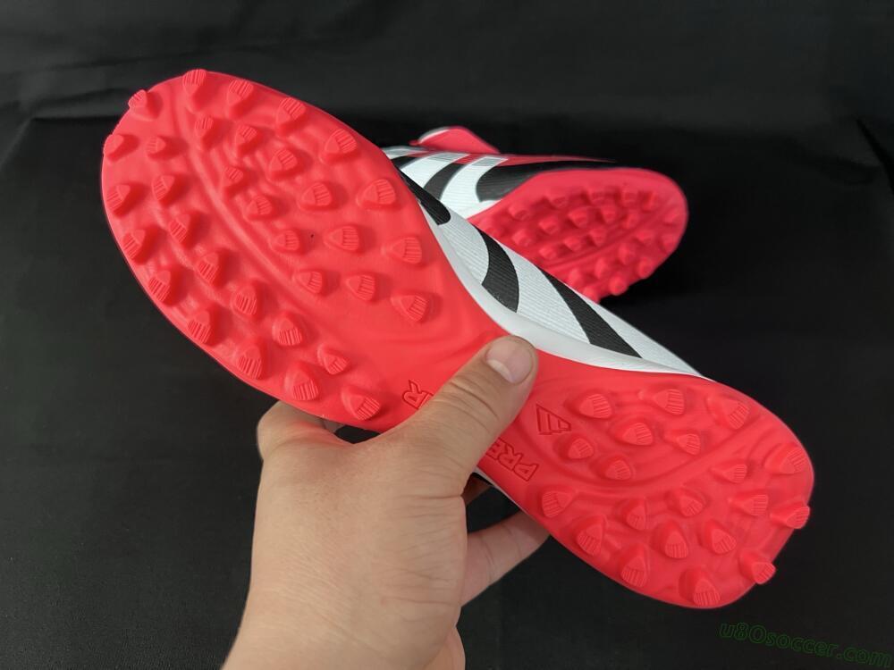 Adidas Predator Elite Foldover Tongue TF Artificial Turf Soccer Shoes - Black/White/Red