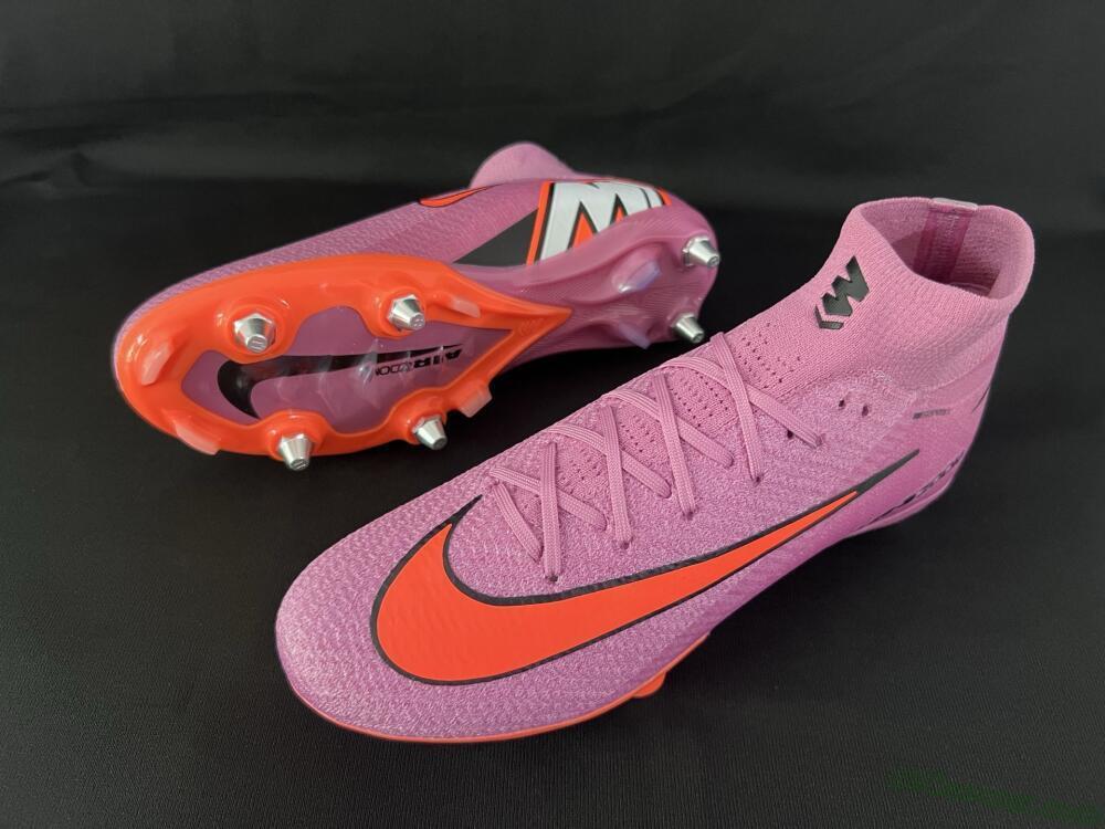 Nike Air Zoom Mercurial Superfly 10 Elite SG Soft Ground Soccer Cleats - Red/Black/White