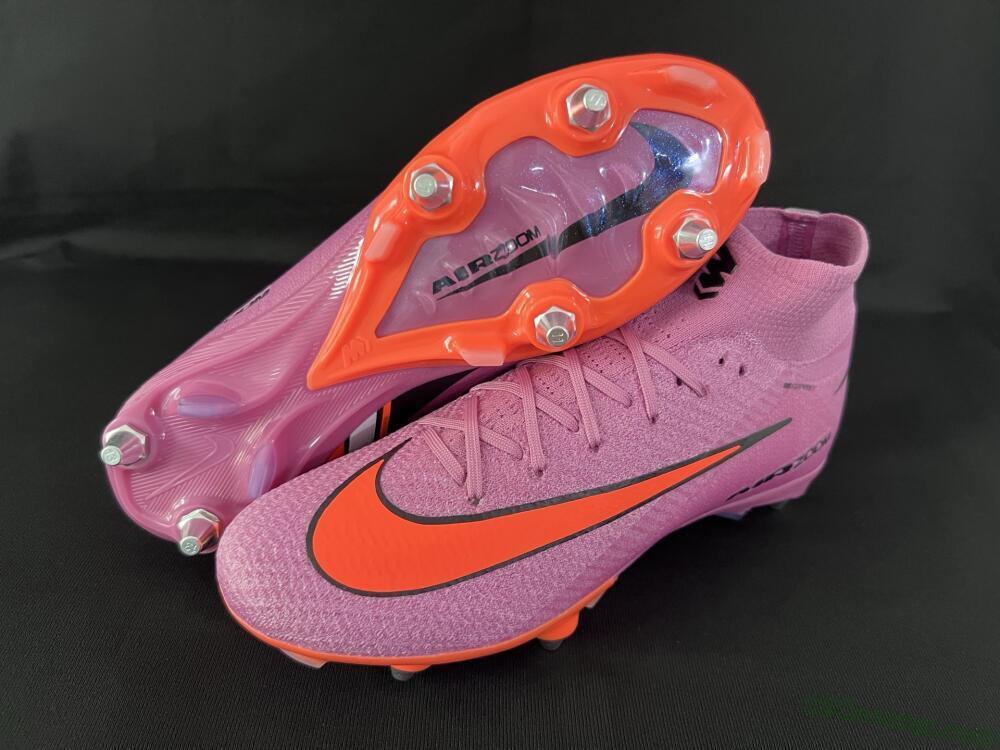 Nike Air Zoom Mercurial Superfly 10 Elite SG Soft Ground Soccer Cleats - Red/Black/White