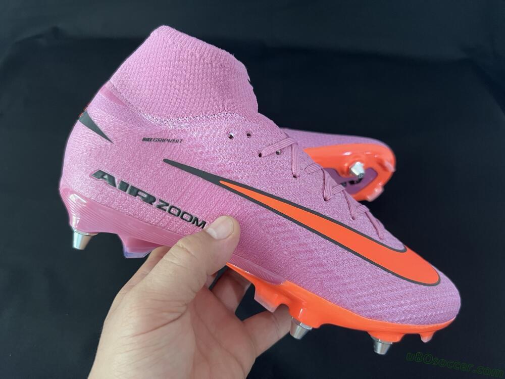 Nike Air Zoom Mercurial Superfly 10 Elite SG Soft Ground Soccer Cleats - Red/Black/White