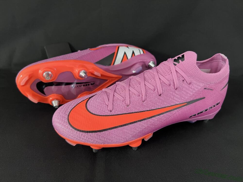 Nike Air Zoom Mercurial Vapor 16 Elite SG Soft Ground Soccer Cleats - Pink/Red/Black