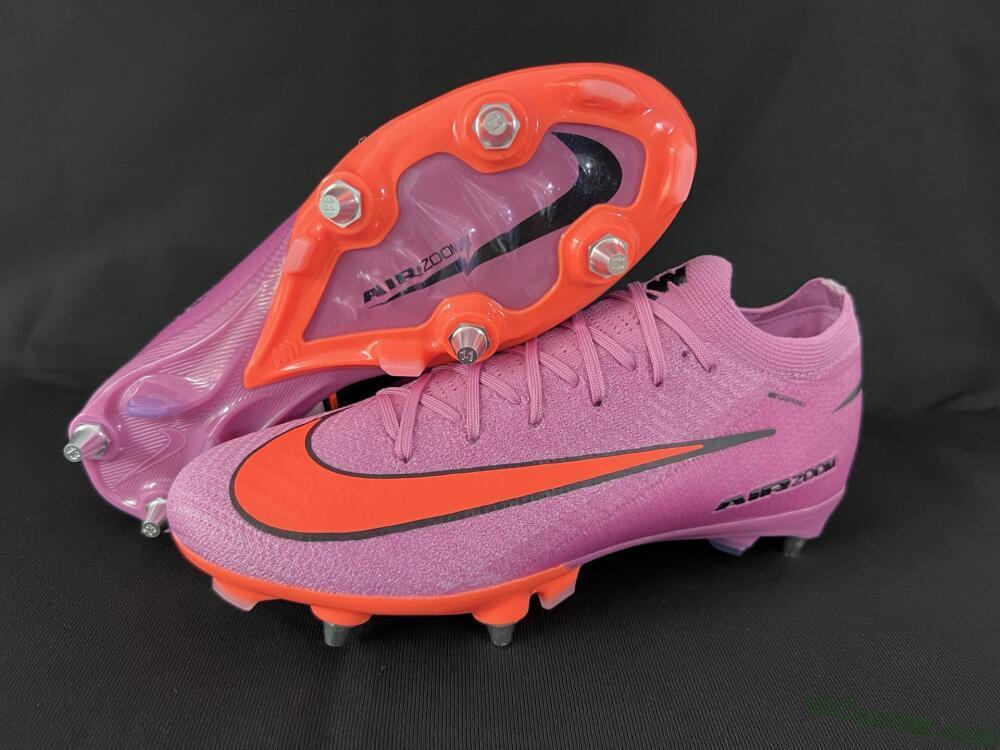 Nike Air Zoom Mercurial Vapor 16 Elite SG Soft Ground Soccer Cleats - Pink/Red/Black