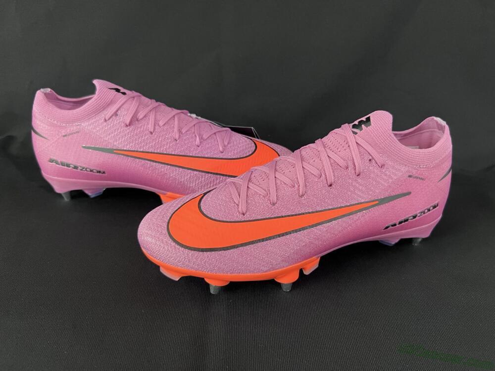 Nike Air Zoom Mercurial Vapor 16 Elite SG Soft Ground Soccer Cleats - Pink/Red/Black