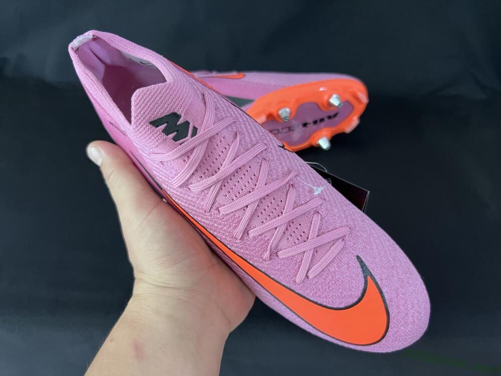 Nike Air Zoom Mercurial Vapor 16 Elite SG Soft Ground Soccer Cleats - Pink/Red/Black