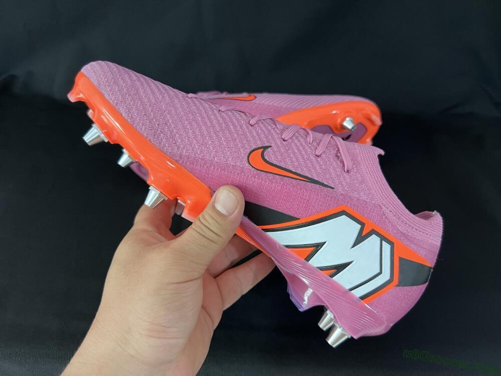Nike Air Zoom Mercurial Vapor 16 Elite SG Soft Ground Soccer Cleats - Pink/Red/Black