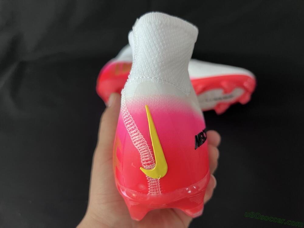 Nike Air Zoom Mercurial Superfly 10 Elite FG Firm Ground Soccer Cleats - White/Black/Pink