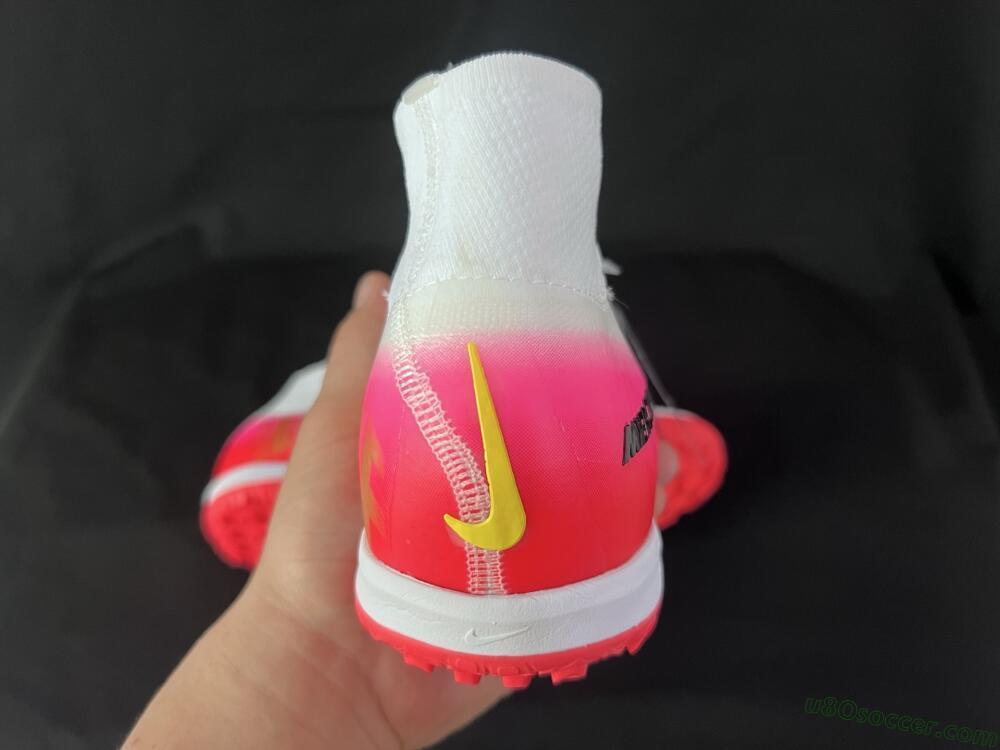 Nike Air Zoom Mercurial Superfly 10 Elite TF Artificial Turf Soccer Shoes - White/Black/Pink
