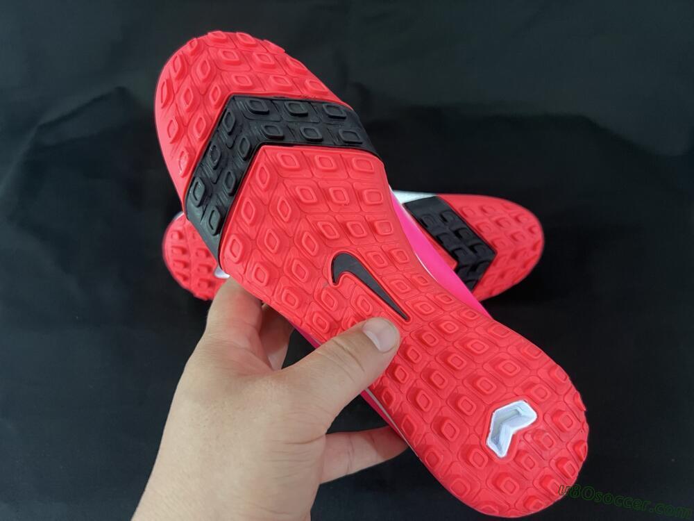 Nike Air Zoom Mercurial Vapor 16 Elite TF Artificial Turf Soccer Shoes - White/Black/Pink