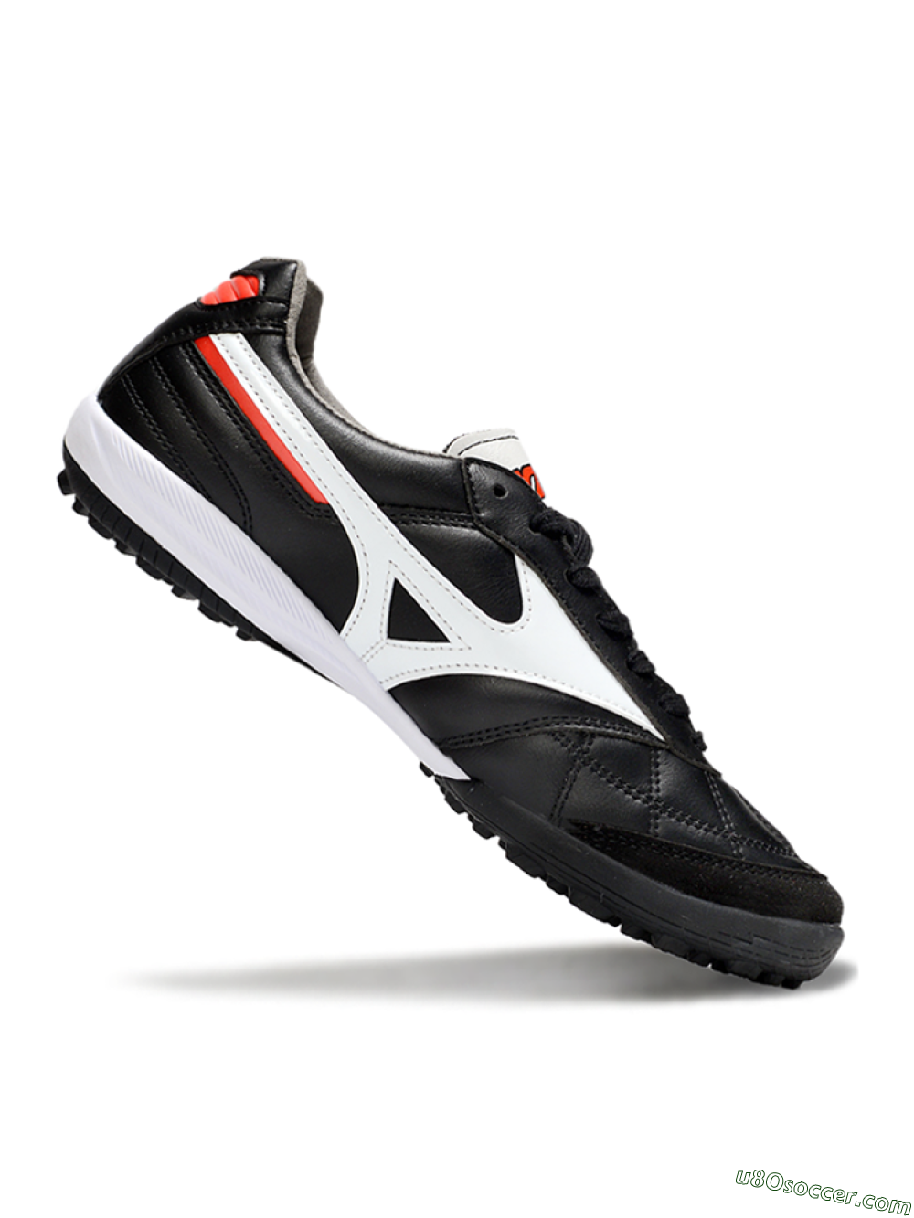 Mizuno Morelia Neo 4 TF Artificial Turf Soccer Shoes - Black/White/Red 4