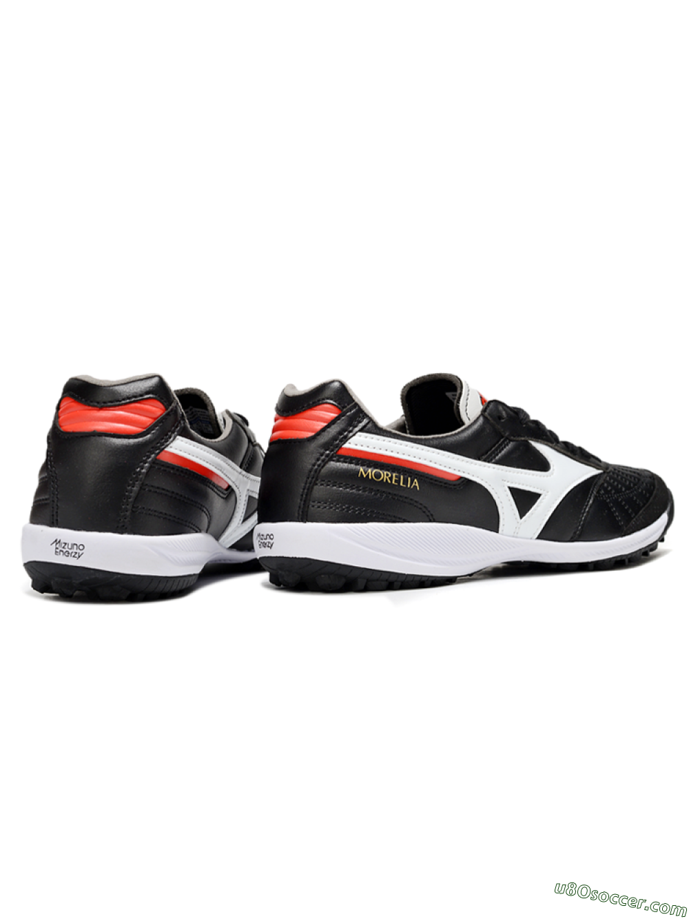 Mizuno Morelia Neo 4 TF Artificial Turf Soccer Shoes - Black/White/Red 6