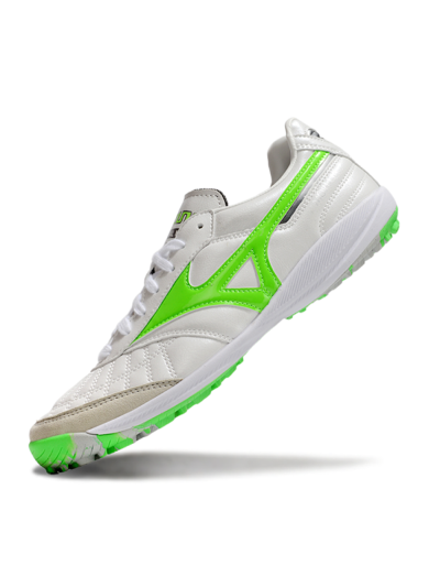 Mizuno Morelia Neo 4 TF Artificial Turf Soccer Shoes - White/Yellow/Grey