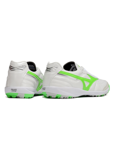 Mizuno Morelia Neo 4 TF Artificial Turf Soccer Shoes - White/Yellow/Grey