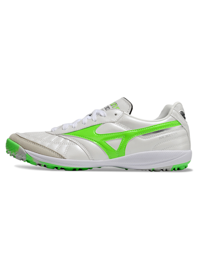 Mizuno Morelia Neo 4 TF Artificial Turf Soccer Shoes - White/Yellow/Grey