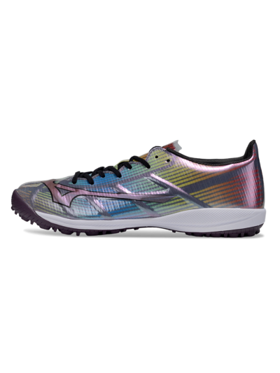 Mizuno Morelia Alpha Beta TF Artificial Turf Soccer Shoes - Red/Yellow/Blue