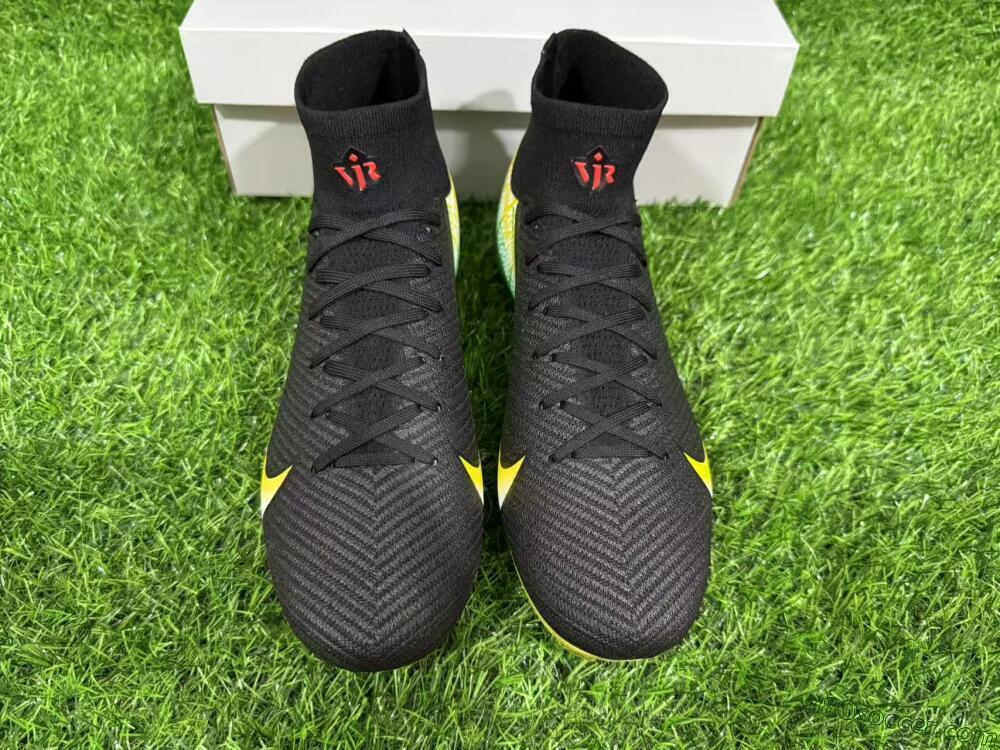 Nike Air Zoom Mercurial Superfly 10 Elite FG Firm Ground Soccer Cleats - Black/Red/Yellow