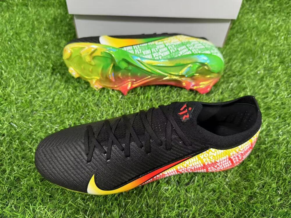Nike Air Zoom Mercurial Vapor 16 Elite FG Firm Ground Soccer Cleats - Black/Red/Yellow