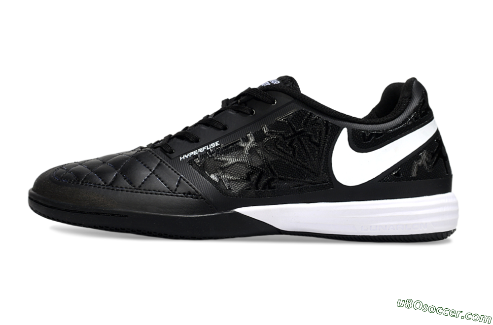 Nike Lunar Gato 2 IC Indoor & Futsal Soccer Shoes - Black/White 2