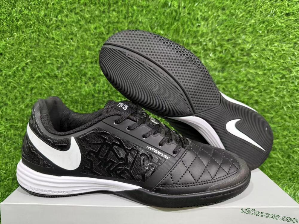 Nike Lunar Gato 2 IC Indoor & Futsal Soccer Shoes - Black/White