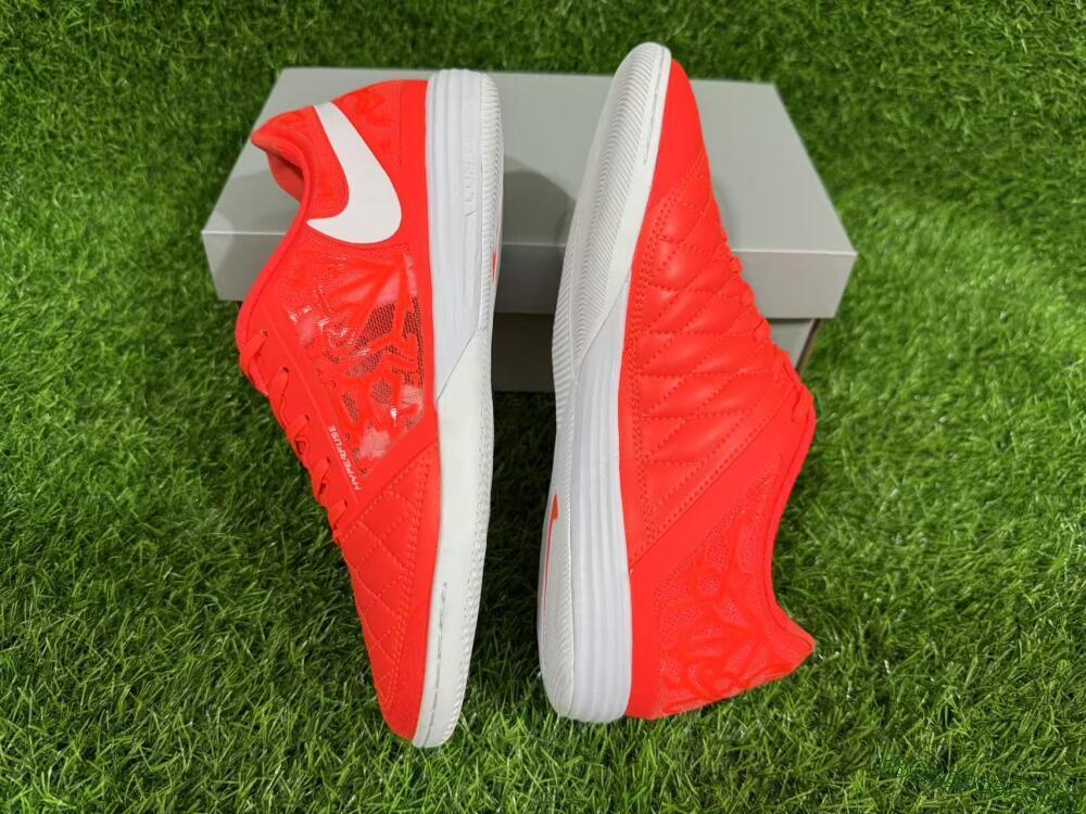 Nike Lunar Gato 2 IC Indoor & Futsal Soccer Shoes - Red/White