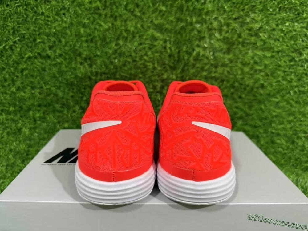 Nike Lunar Gato 2 IC Indoor & Futsal Soccer Shoes - Red/White