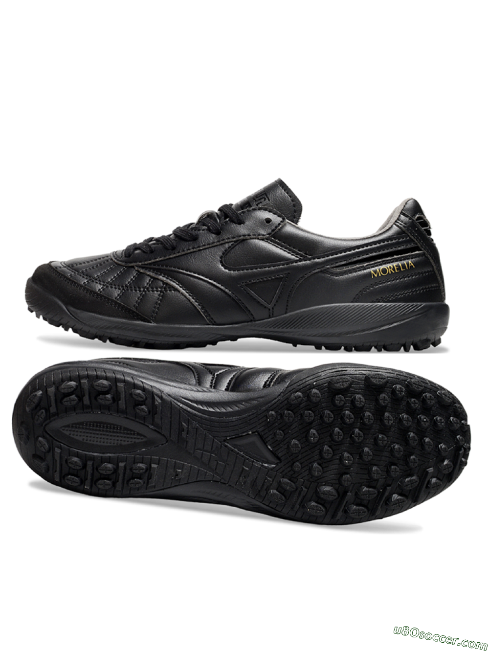 Mizuno Morelia Neo 4 TF Artificial Turf Soccer Shoes - Black/Gold 0
