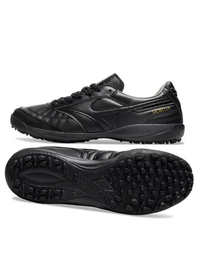 Mizuno Morelia Neo 4 TF Artificial Turf Soccer Shoes - Black/Gold