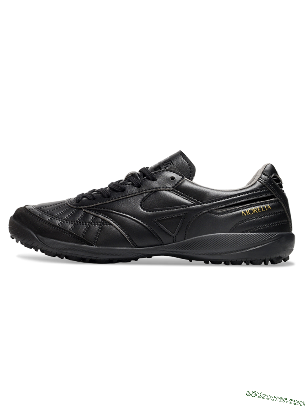Mizuno Morelia Neo 4 TF Artificial Turf Soccer Shoes - Black/Gold 2