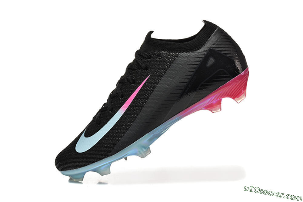 Nike Air Zoom Mercurial Vapor 16 Elite FG Firm Ground Soccer Cleats - Black/Jade/Pink 8