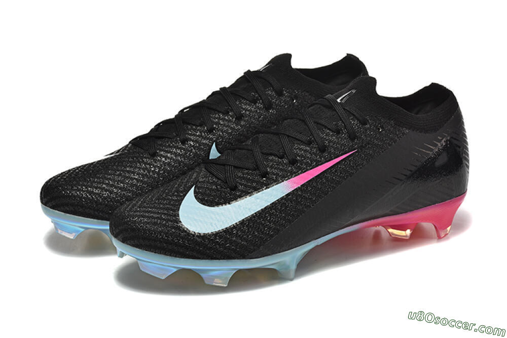 Nike Air Zoom Mercurial Vapor 16 Elite FG Firm Ground Soccer Cleats - Black/Jade/Pink 5