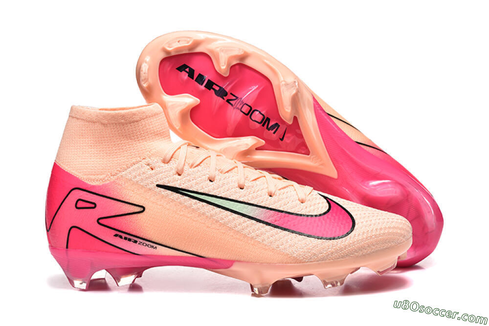 Nike Air Zoom Mercurial Superfly 10 Elite FG Firm Ground Soccer Cleats - Pink/Red/Yellow 1