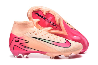 Nike Air Zoom Mercurial Superfly 10 Elite FG Firm Ground Soccer Cleats - Pink/Red/Yellow