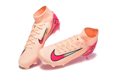 Nike Air Zoom Mercurial Superfly 10 Elite FG Firm Ground Soccer Cleats - Pink/Red/Yellow