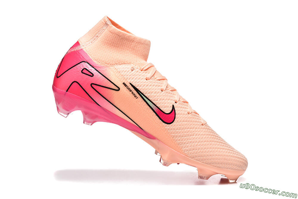Nike Air Zoom Mercurial Superfly 10 Elite FG Firm Ground Soccer Cleats - Pink/Red/Yellow 7