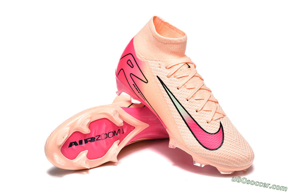 Nike Air Zoom Mercurial Superfly 10 Elite FG Firm Ground Soccer Cleats - Pink/Red/Yellow 4