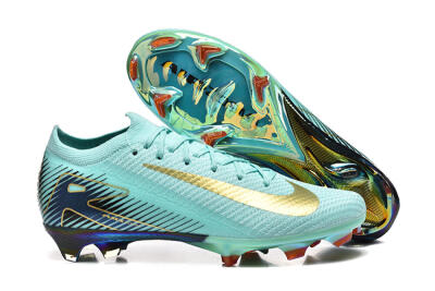 Nike Air Zoom Mercurial Vapor 16 Elite FG Firm Ground Soccer Cleats - Jade/Gold/Black