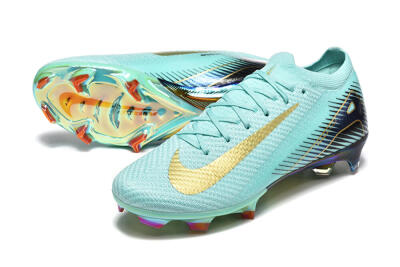 Nike Air Zoom Mercurial Vapor 16 Elite FG Firm Ground Soccer Cleats - Jade/Gold/Black