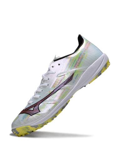 Mizuno Morelia Alpha Beta TF Artificial Turf Soccer Shoes - Yellow/Red/Blue