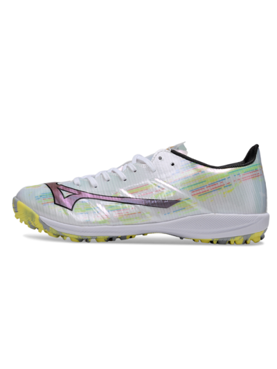 Mizuno Morelia Alpha Beta TF Artificial Turf Soccer Shoes - Yellow/Red/Blue
