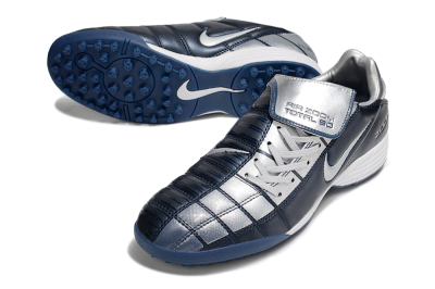 Nike Air Zoom Total 90 III TF Artificial Turf Soccer Shoes - Blue/Silver/White