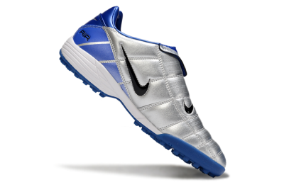 Nike Air Zoom Total 90 III TF Artificial Turf Soccer Shoes - Silver/Blue/Black