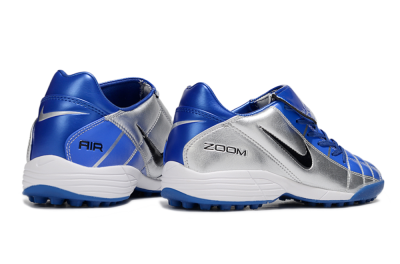 Nike Air Zoom Total 90 III TF Artificial Turf Soccer Shoes - Silver/Blue/Black