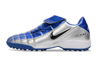 Nike Air Zoom Total 90 III TF Artificial Turf Soccer Shoes - Silver/Blue/Black