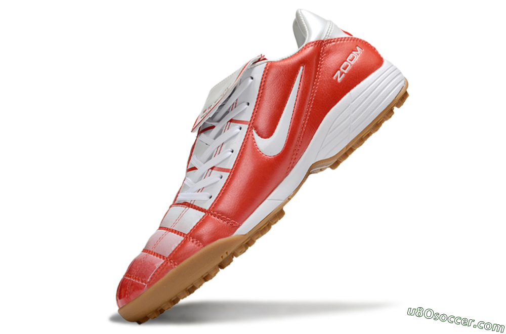 Nike Air Zoom Total 90 III TF Artificial Turf Soccer Shoes - Red/White/Brown 5