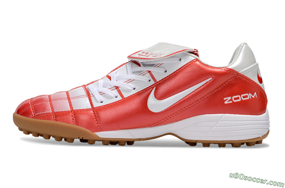 Nike Air Zoom Total 90 III TF Artificial Turf Soccer Shoes - Red/White/Brown 2