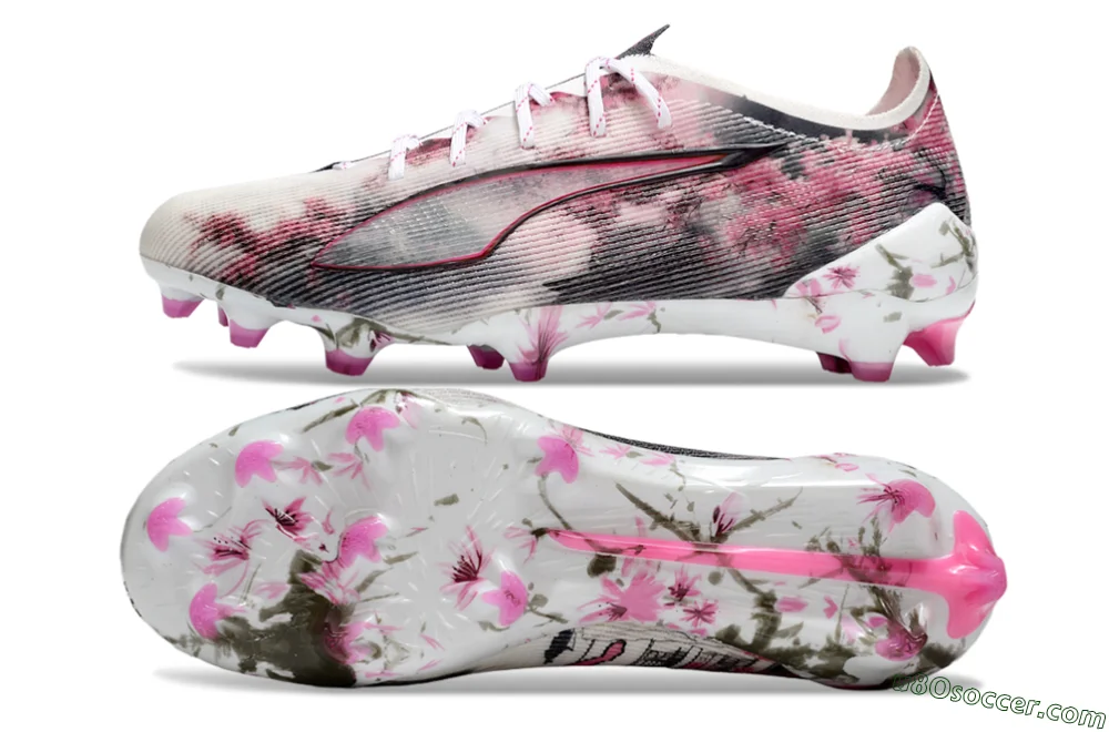 puma ultra5 ultimate ag ホワイト/ピンク　新品　値下げ可 Puma Ultra 5 Ultimate FG Soccer Cleats - White/Black/Pink