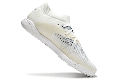 Puma Future 8 Ultimate TF Artificial Turf Soccer Shoes - Beige/Silver/White