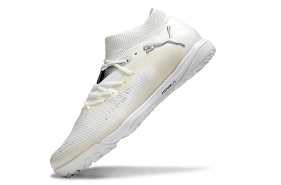 Puma Future 8 Ultimate TF Artificial Turf Soccer Shoes - Beige/Silver/White