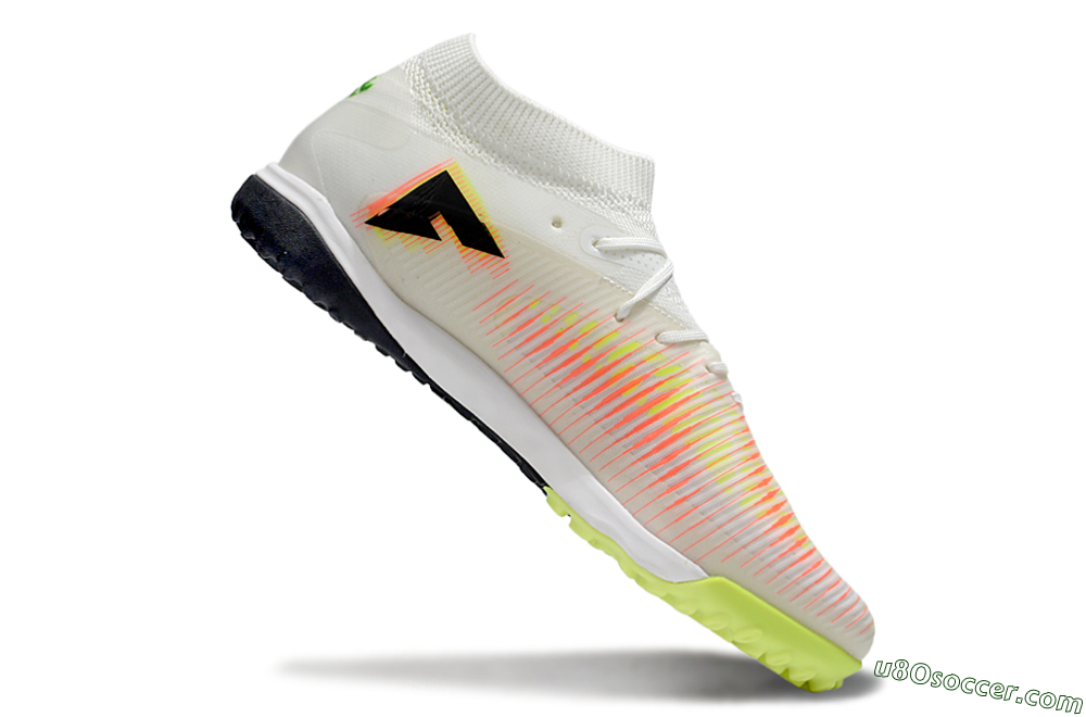 Puma Future 8 Ultimate TF Artificial Turf Soccer Shoes - Beige/Red/Yellow 4