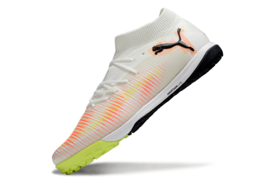 Puma Future 8 Ultimate TF Artificial Turf Soccer Shoes - Beige/Red/Yellow