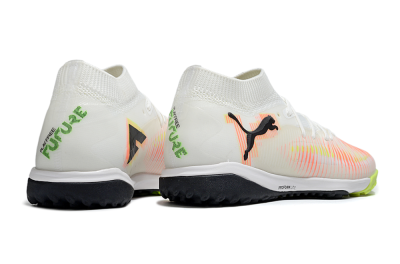 Puma Future 8 Ultimate TF Artificial Turf Soccer Shoes - Beige/Red/Yellow